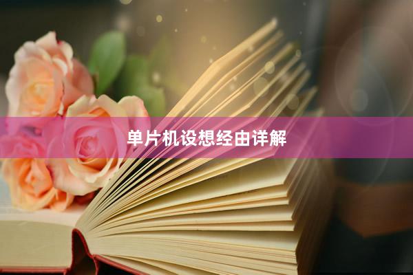 单片机设想经由详解